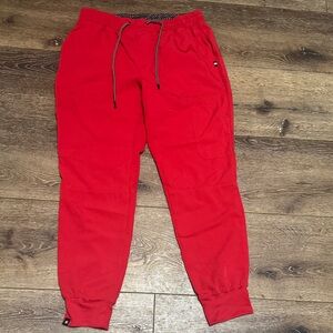 Beyond scrubs red scrub pants small